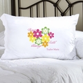 Personalized Flowers and Faith Pillow Case