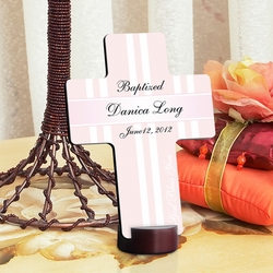 Personalized God Bless The Children Baptismal Cross