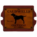 Personalized Labrador Vintage Cabin Sign