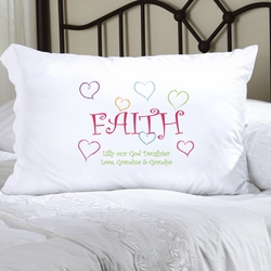 Personalized Lighthearted Faith Pillow Case