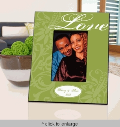 Personalized Love Picture Frame - Green