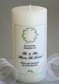 LAUREL WREATH MEMORIAL CANDLE