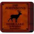 Personalized Stag Coaster Set