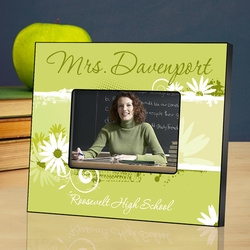 Personalized Teacher Picture Frame - Delicate Daisy