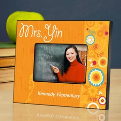 Personalized Teacher Picture Frame - Sunshine and Flowers