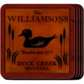 Personazlied Wood Duck Coaster Set