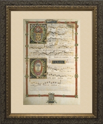 Polyphonic Hymns and Magnificats (Alto and Bass) - Framed Art