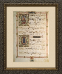 Polyphonic Hymns and Magnificats (Tenor and Soprano) - Framed Art