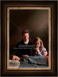 Praying Over Son by Lars Justinen - 28 Framed & Unframed Options