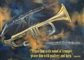 Psalm 150:3 - Inspirational Images by Ruth Bush