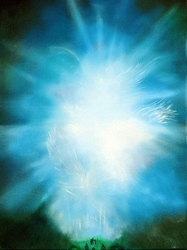 Psalm 23 Christian Modern Art by Anna Sophia