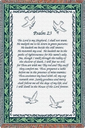 Psalm 23 Religious Tapestry Throw