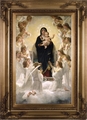 Queen of the Angels by William Adolphe Bouguereau (Black & Gold Museum Frame) - 4 Options