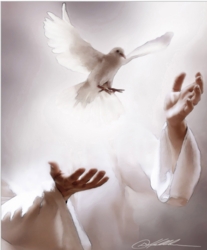 Receiving The Spirit by Danny Hahlbohm - Unframed Christian Art