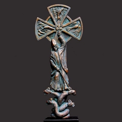 Saint Patrick Christian Sculpture by Timothy Schmalz