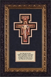 San Damiano Crucifix with Prayer Framed
