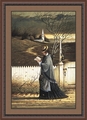 Sea Captain's Wife Praying by Charles Wysocki - Framed Christian Art