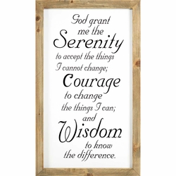 Serenity Prayer Wall Decor - Christian Home & Wall Decor