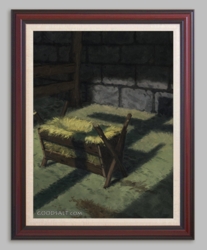 Shadow of the Cross Over Manger by Bjorn Thorkelson - 6 Framed & Unframed Options