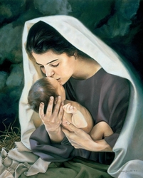 She Shall Bring Forth a Son Liz Lemon Swindle - 40x30 Rolled Canvas