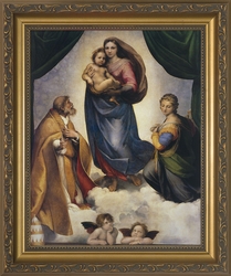 Sistine Madonna by Raphael - 3 Framed Options - Christian Art
