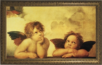 Sistine Madonna Angels by Raphael - 4 Framed Options
