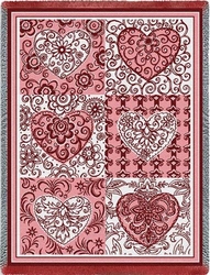 Six Hearts Tapestry Throw