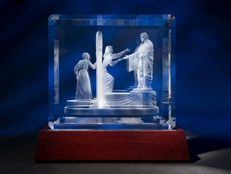 Small Come Unto Me Crystal by Jerry Anderson