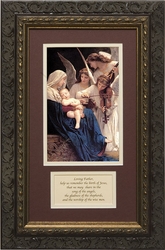 Song of the Angels with Prayer - Framed Christian Art