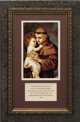 St. Anthony with Prayer Framed
