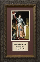 St. Joan of Arc with Prayer Framed