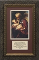 St. Joseph (Older) with Prayer Framed