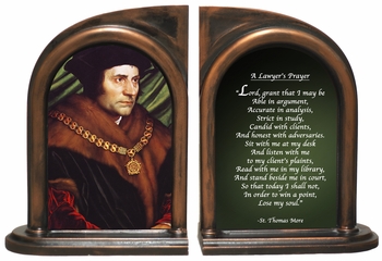 St. Thomas More/Lawyers Prayer Bookends