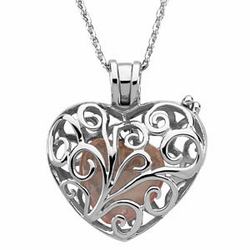 Sterling Silver Always in my Heart Locket & Chain 