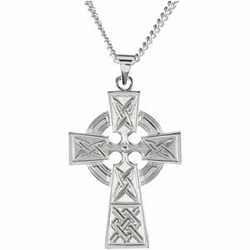 Sterling Silver Celtic Cross Pendant
