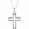 Sterling Silver Cross Ash Holder Pendant & Chain