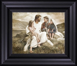 Story Time In Galilee by Del Parson - 9 Framed & Unframed Options