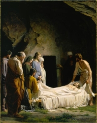 The Burial Of Jesus by Carl Bloch - 4 Unframed Canvas Options