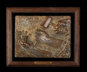 The Gift Limited Edition Bronze Christian Sculpture by Delbert Satterfield