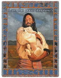 The Lamb Religious Tapestry Throw
