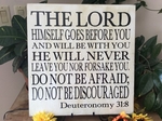 The Lord Himself Goes Before You Christian Wall Decor