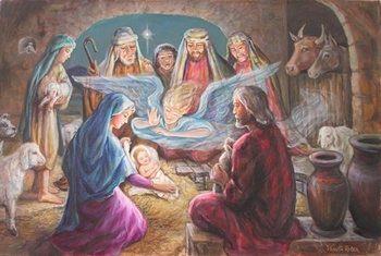 The Nativity by Venetia and Daphne - 2 Unframed Options
