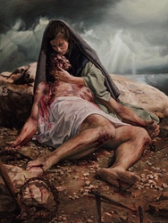 The Pieta Mary with Jesus by Jason Jenicke - 2 Unframed Options