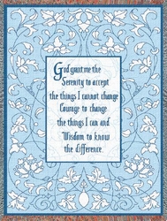 The Serenity Prayer Inspirational Tapestry Throw