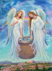 The Un-Named Angels  by Venetia Epler - 2 Unframed Options