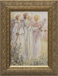 Three Angels by M. C. Barker - Framed Christian Art