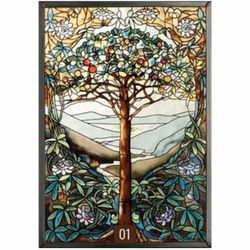 Tiffany Tree of Life Stained Glass Art