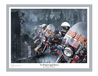 To Protect And Serve by Danny Hahlbohm - Unframed Christian Art