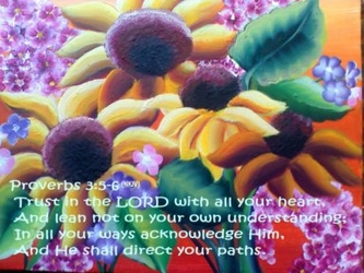 Trust in the Lord Proverbs 3:5-6 by Michelle Gorski - Unframed Christian Art