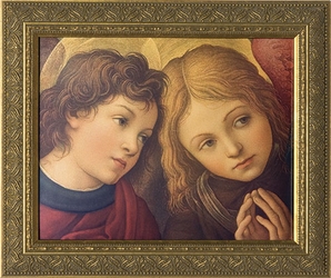 Two Angels(Lippi) by Fra Filippo Lippi - 2 Framed Options